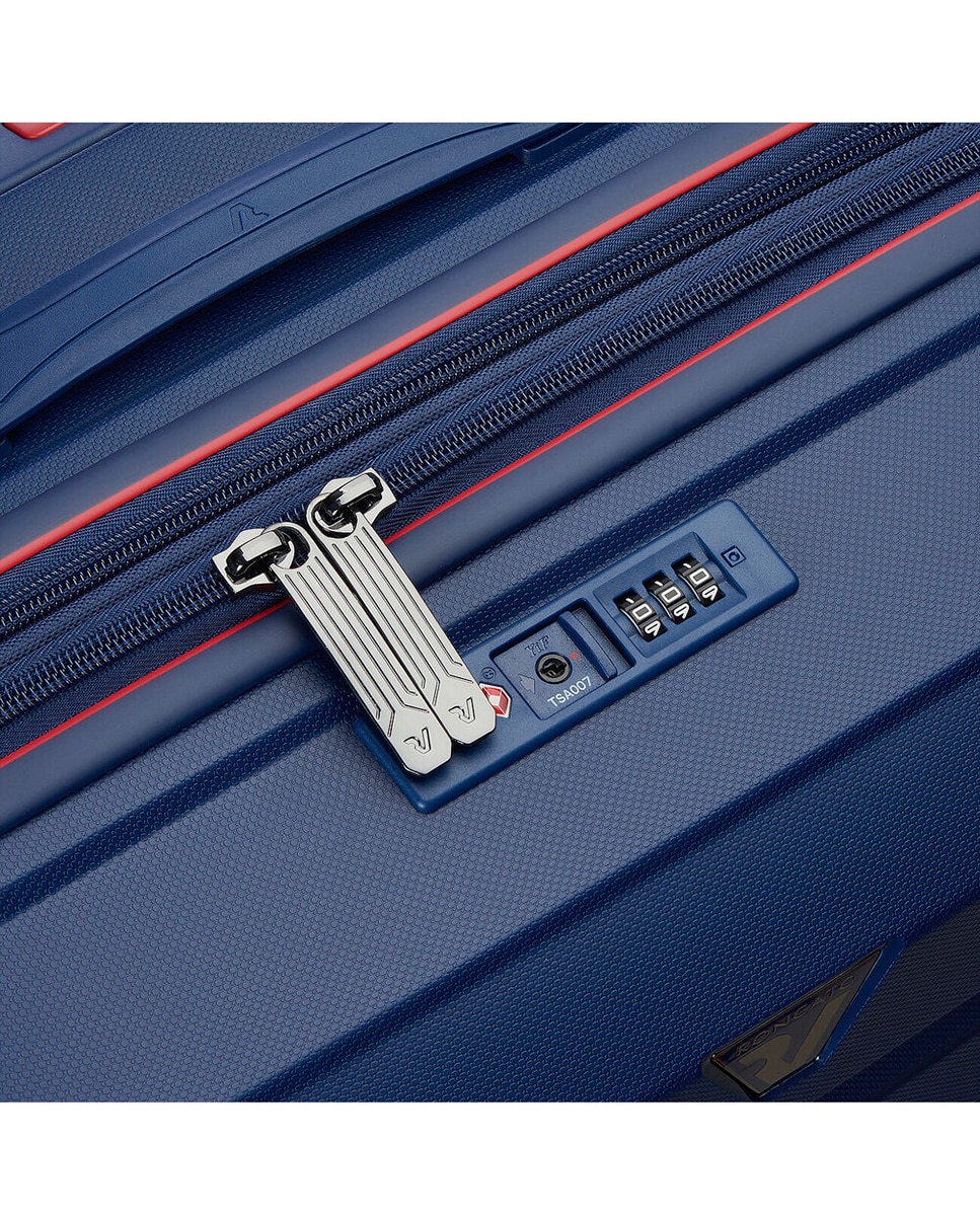 Conjunto de Trolleys (Grande, Médio e Cabine) B-Flying Rígidos Expansíveis até 129 L Azul-marinho-3
