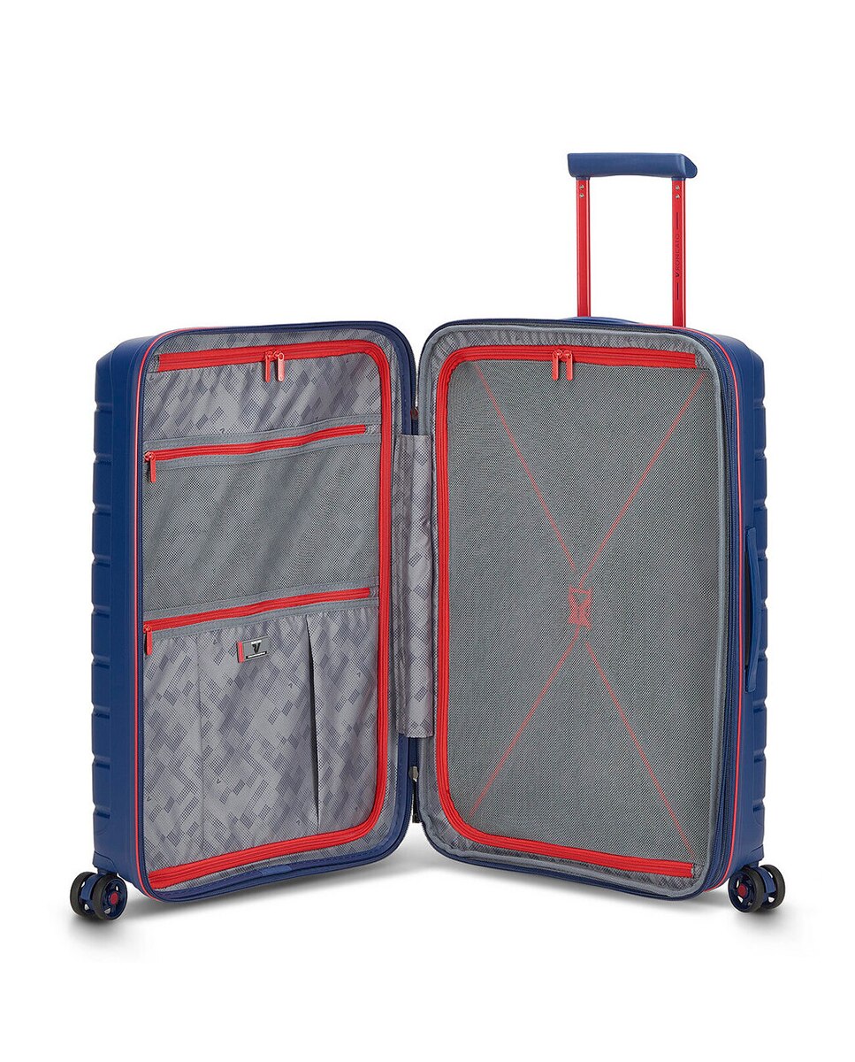 Conjunto de Trolleys (Grande, Médio e Cabine) B-Flying Rígidos Expansíveis até 129 L Azul-marinho-6