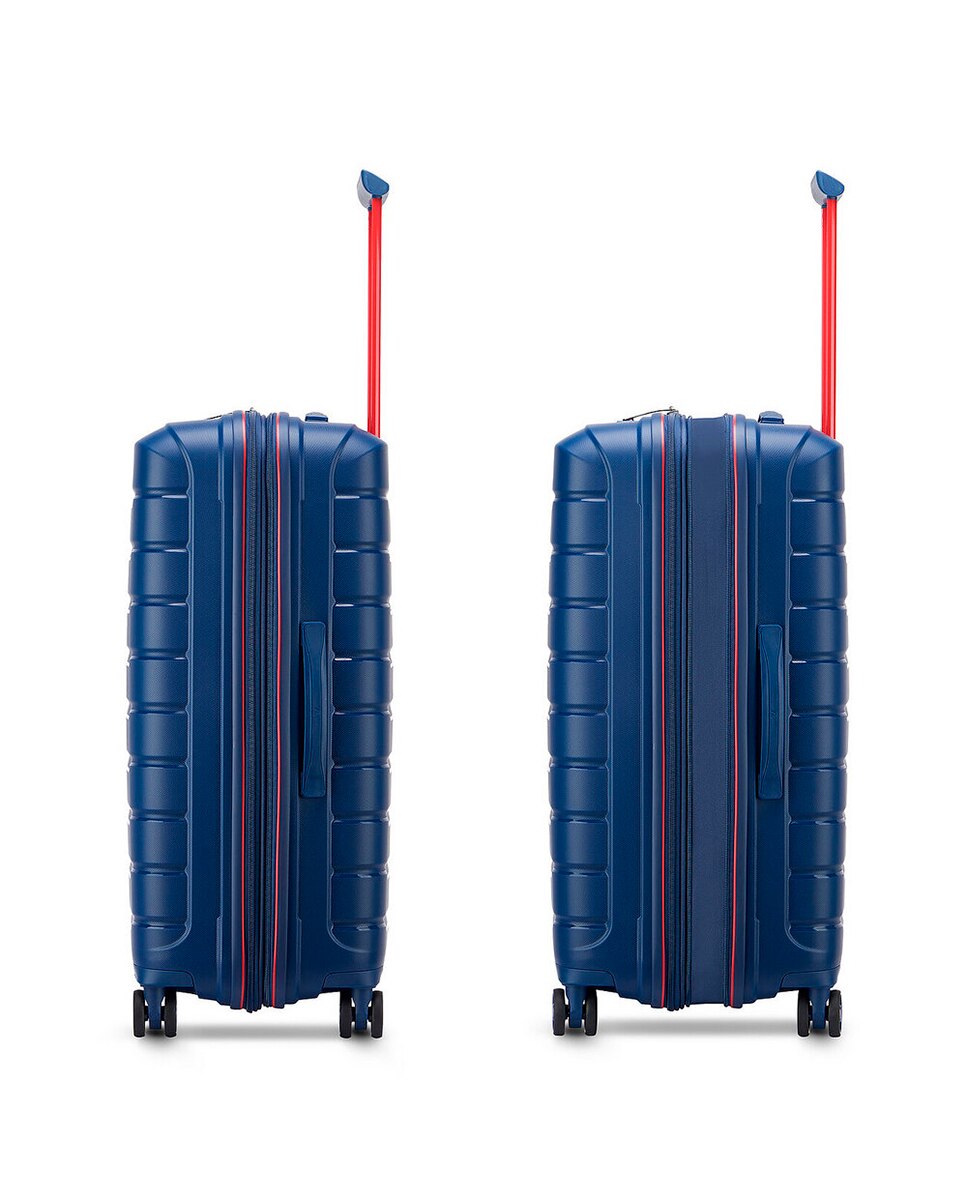 Conjunto de Trolleys (Grande, Médio e Cabine) B-Flying Rígidos Expansíveis até 129 L Azul-marinho-8