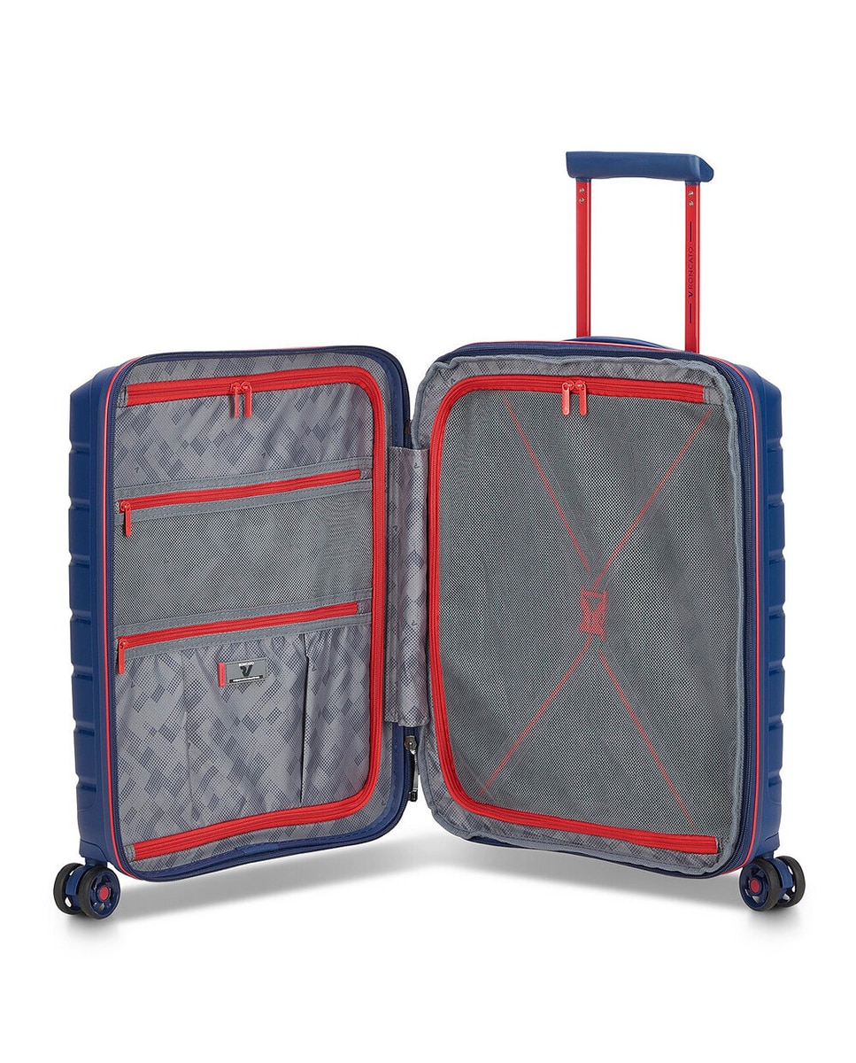 Trolley de Cabine B-Flying Rígido Expansível com Capacidade até 48 L - 55x40x20/25 cm Azul-marinho-4