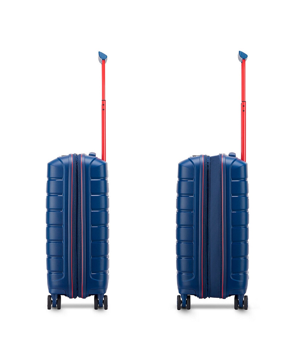 Trolley de Cabine B-Flying Rígido Expansível com Capacidade até 48 L - 55x40x20/25 cm Azul-marinho-9