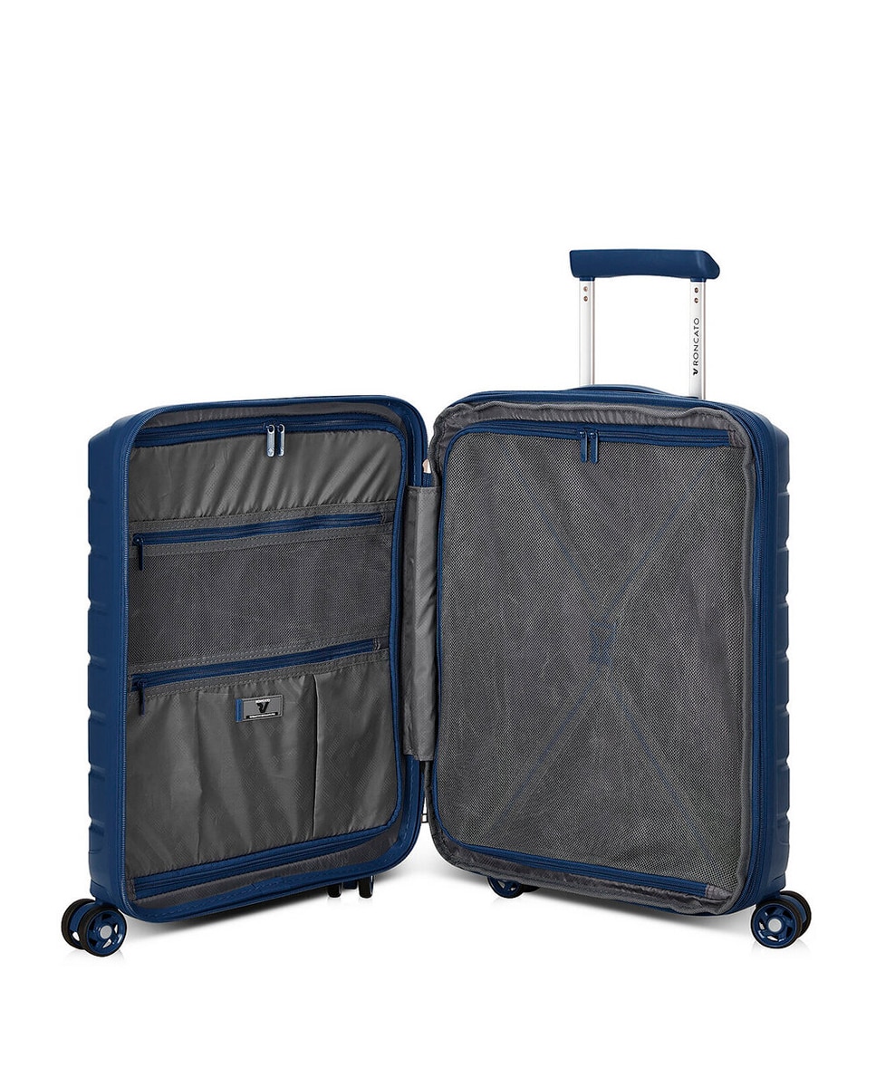 Conjunto de Trolleys (Grande, Médio e Cabine) B-Flying Rígidos Expansíveis até 129 L Azul-marinho-10