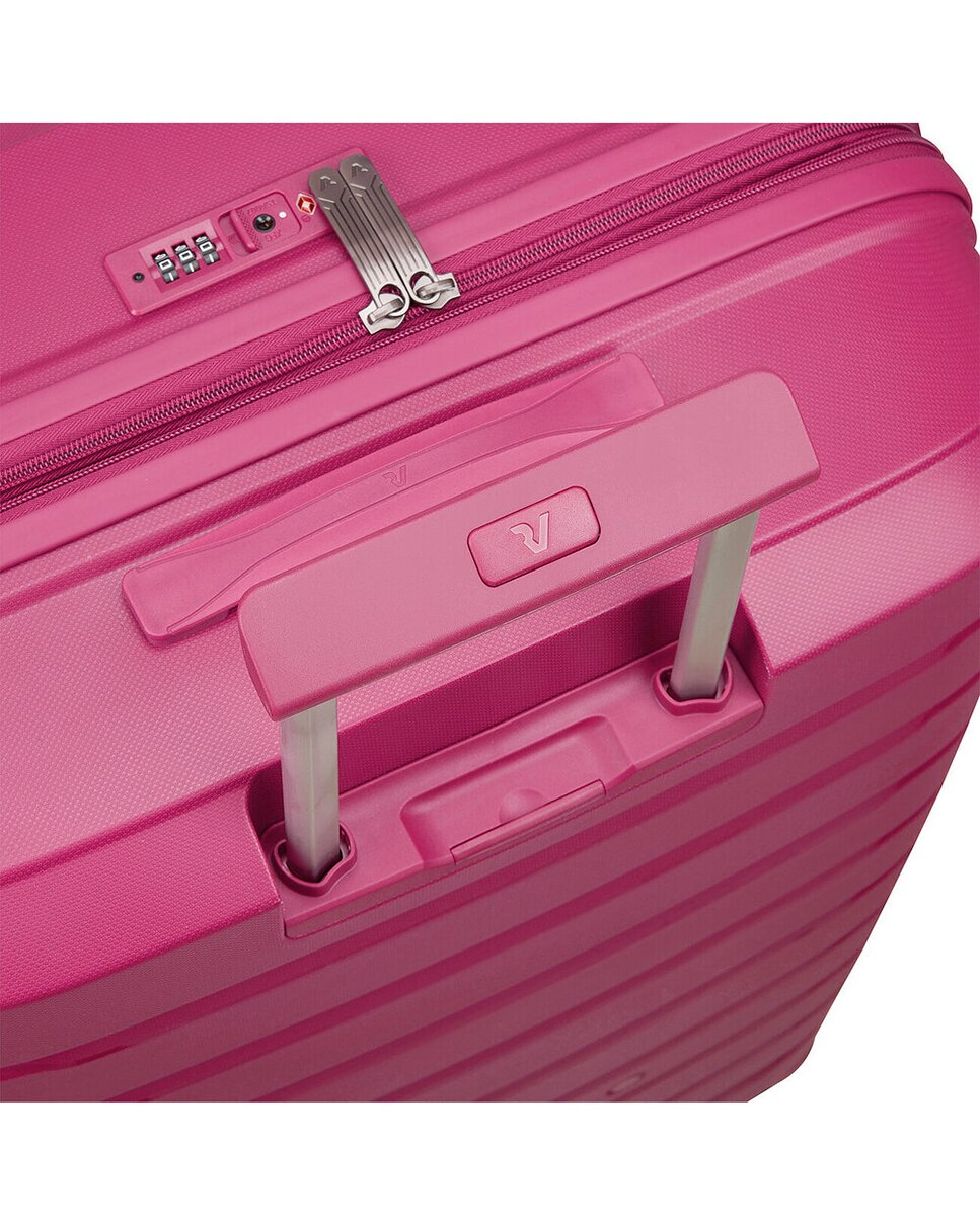 Conjunto de Trolleys (Grande, Médio e Cabine) B-Flying Rígidos Expansíveis até 129 L Fúcsia-2
