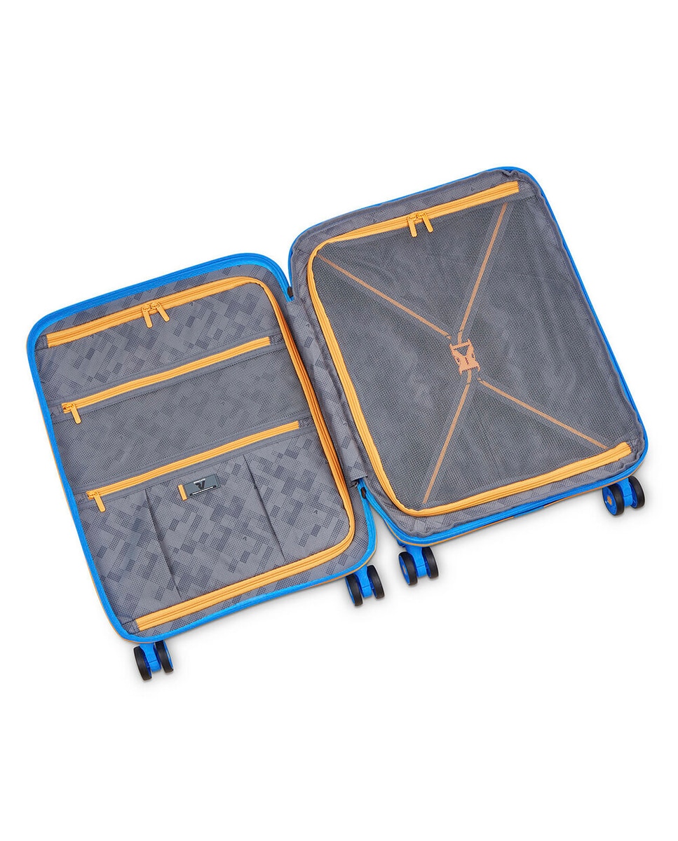 Conjunto de Trolleys (Grande, Médio e Cabine) B-Flying Rígidos Expansíveis até 129 L Azul-claro-5