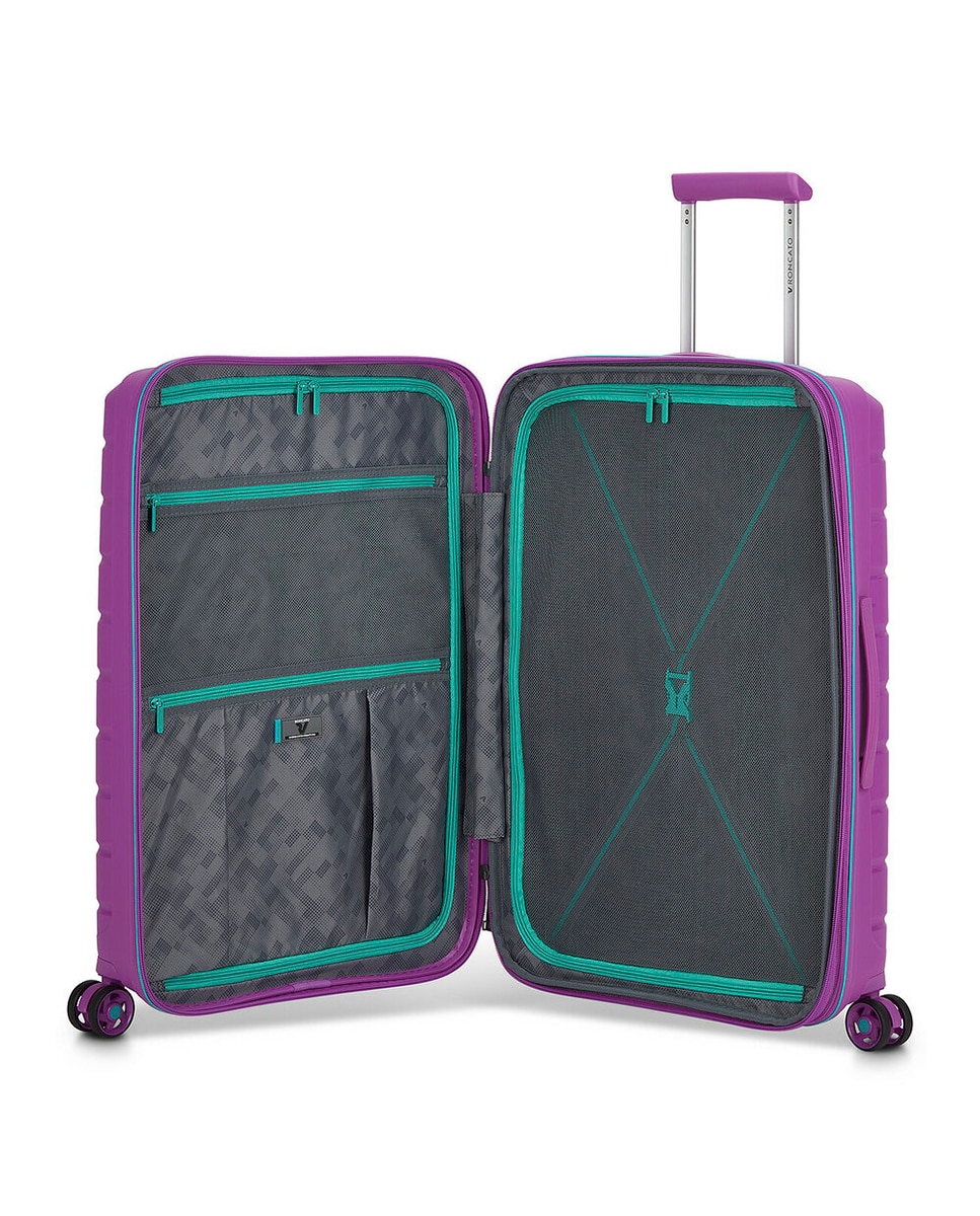 Conjunto de Trolleys (Grande, Médio e Cabine) B-Flying Rígidos Expansíveis até 129 L Roxo-4