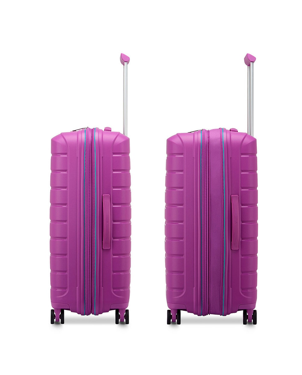 Conjunto de Trolleys (Grande, Médio e Cabine) B-Flying Rígidos Expansíveis até 129 L Roxo-6