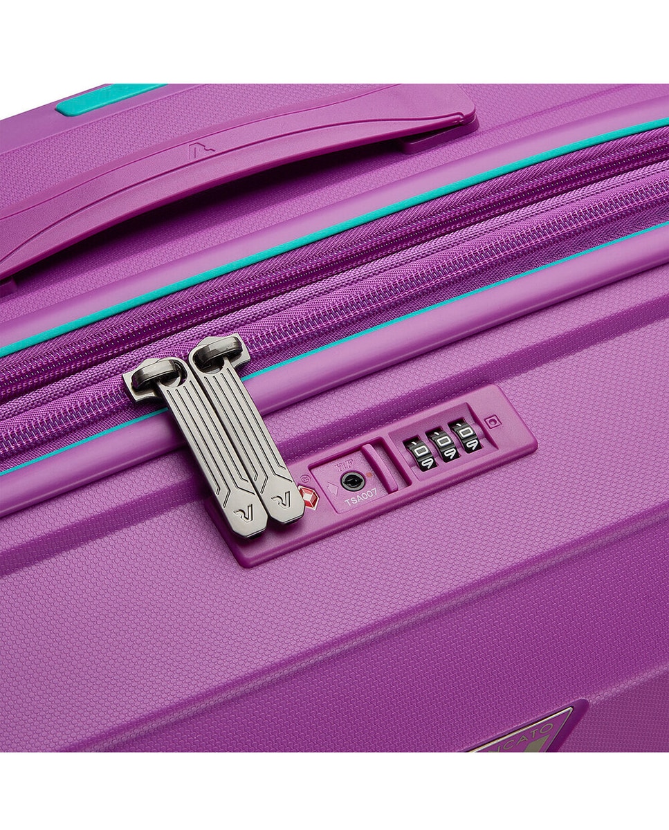 Conjunto de Trolleys (Grande, Médio e Cabine) B-Flying Rígidos Expansíveis até 129 L Roxo-9