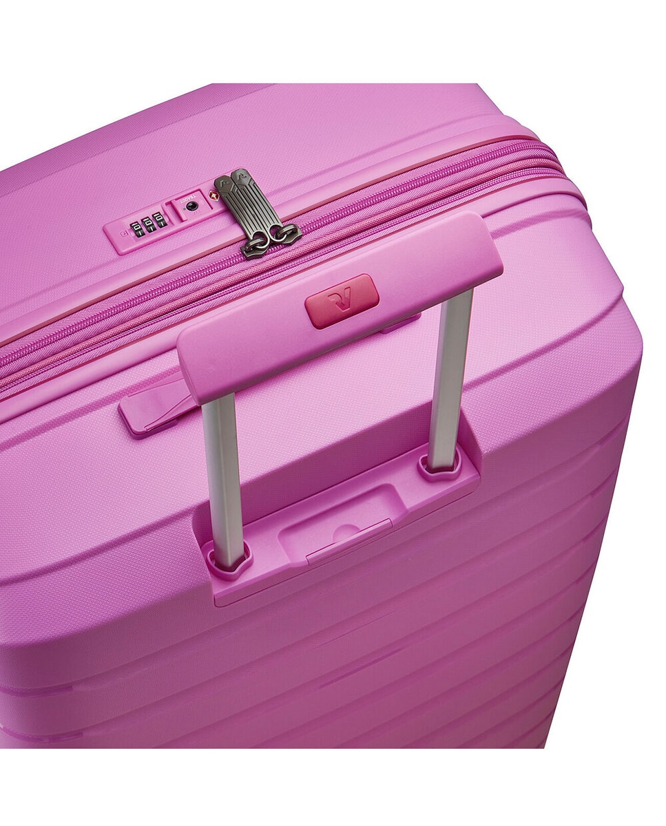 Mala Grande Expansível B-FLYING Rígida com Capacidade de 111/129 L Rosa-claro-5