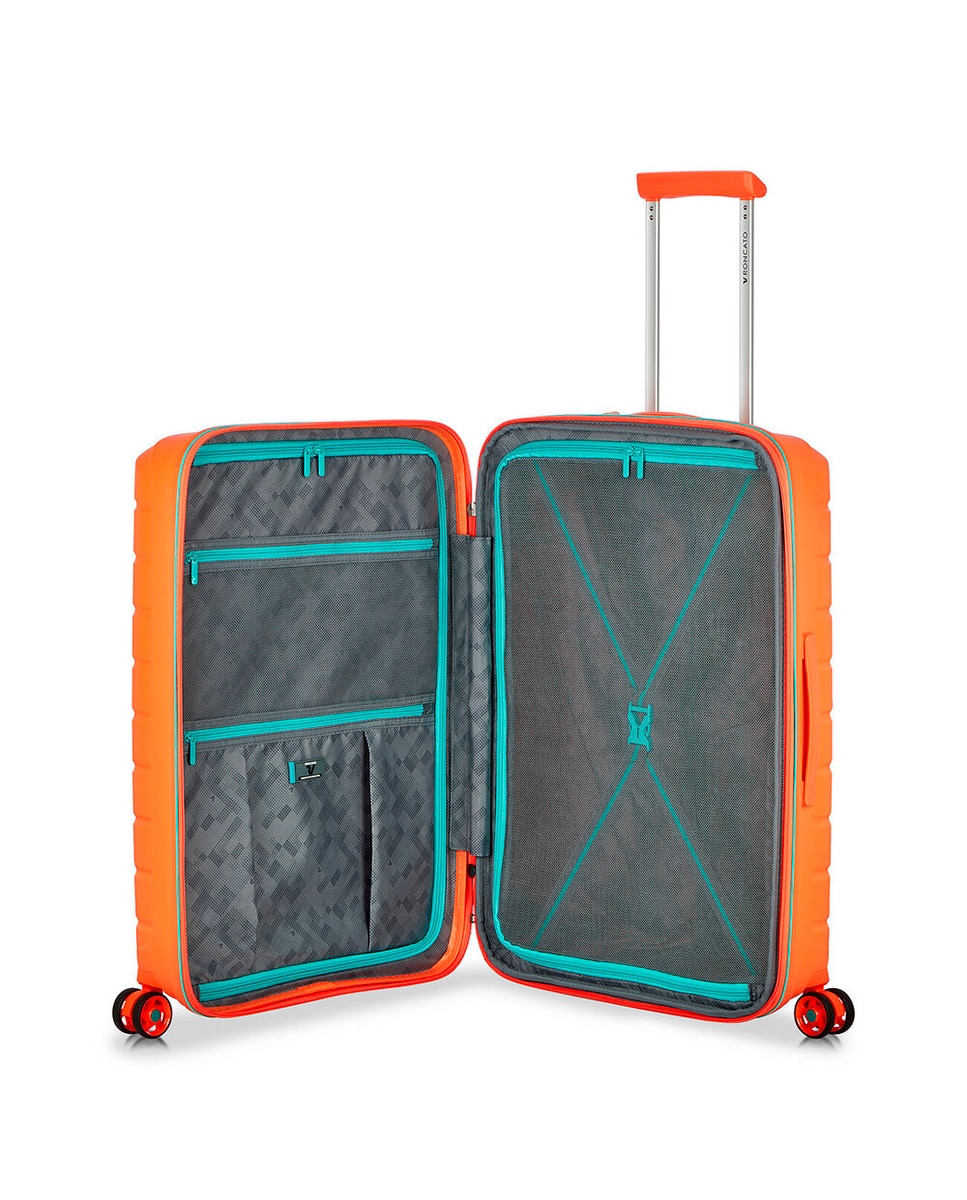Mala Média Expansível B-FLYING Rígida com Capacidade de 73/87 L Laranja-3