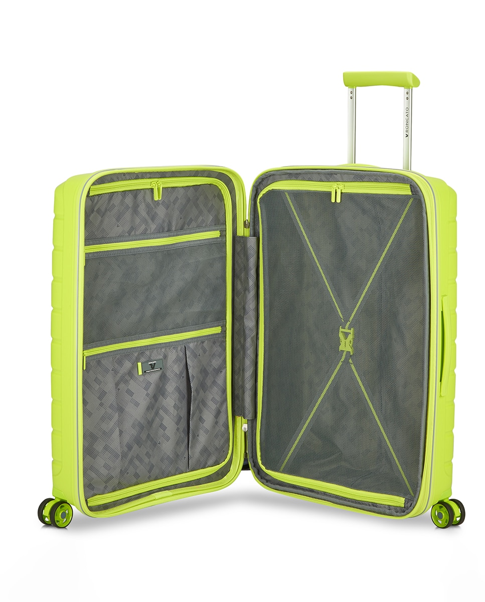 Trolley Médio B-Flying Rígido Expansível com Capacidade até 87 L Verde-claro-3