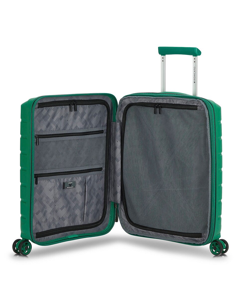 Maleta de Cabina Expandible B-FLYING rígida con capacidad 40/47L dimensiones 55x40x20/25cm - Roncato - Verde Verde-6