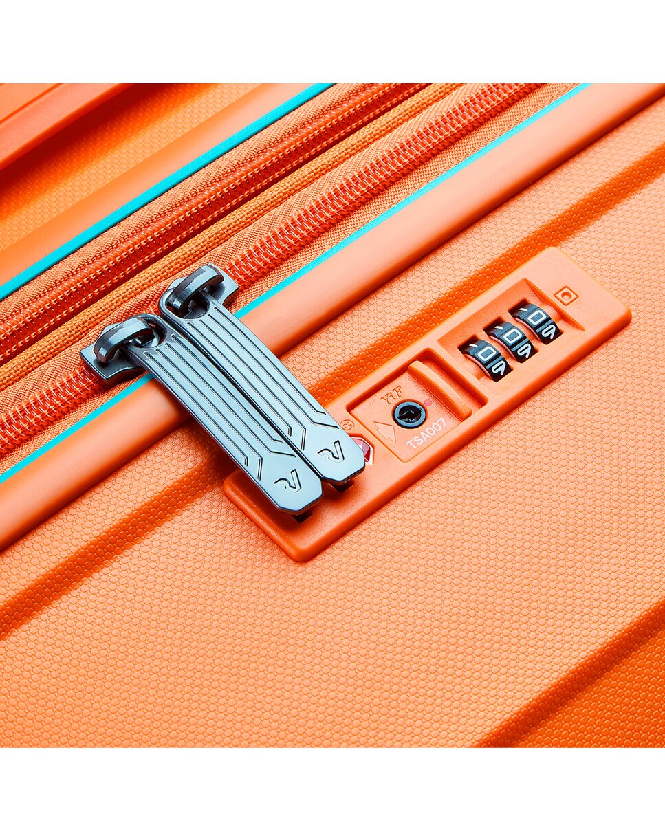 Maleta de Cabina Expandible B-FLYING rígida con capacidad 40/47L dimensiones 55x40x20/25cm - Roncato - Naranja Naranja-6