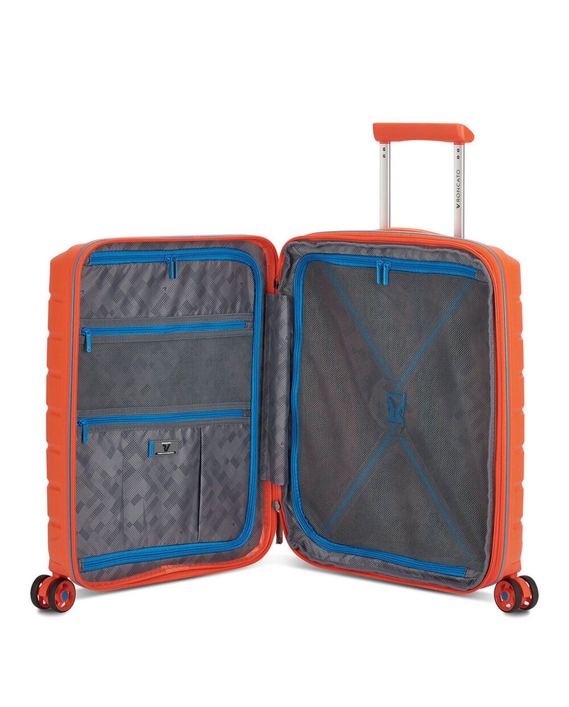 Maleta de Cabina Expandible B-FLYING rígida con capacidad 40/47L dimensiones 55x40x20/25cm - Roncato - Naranja Naranja-10