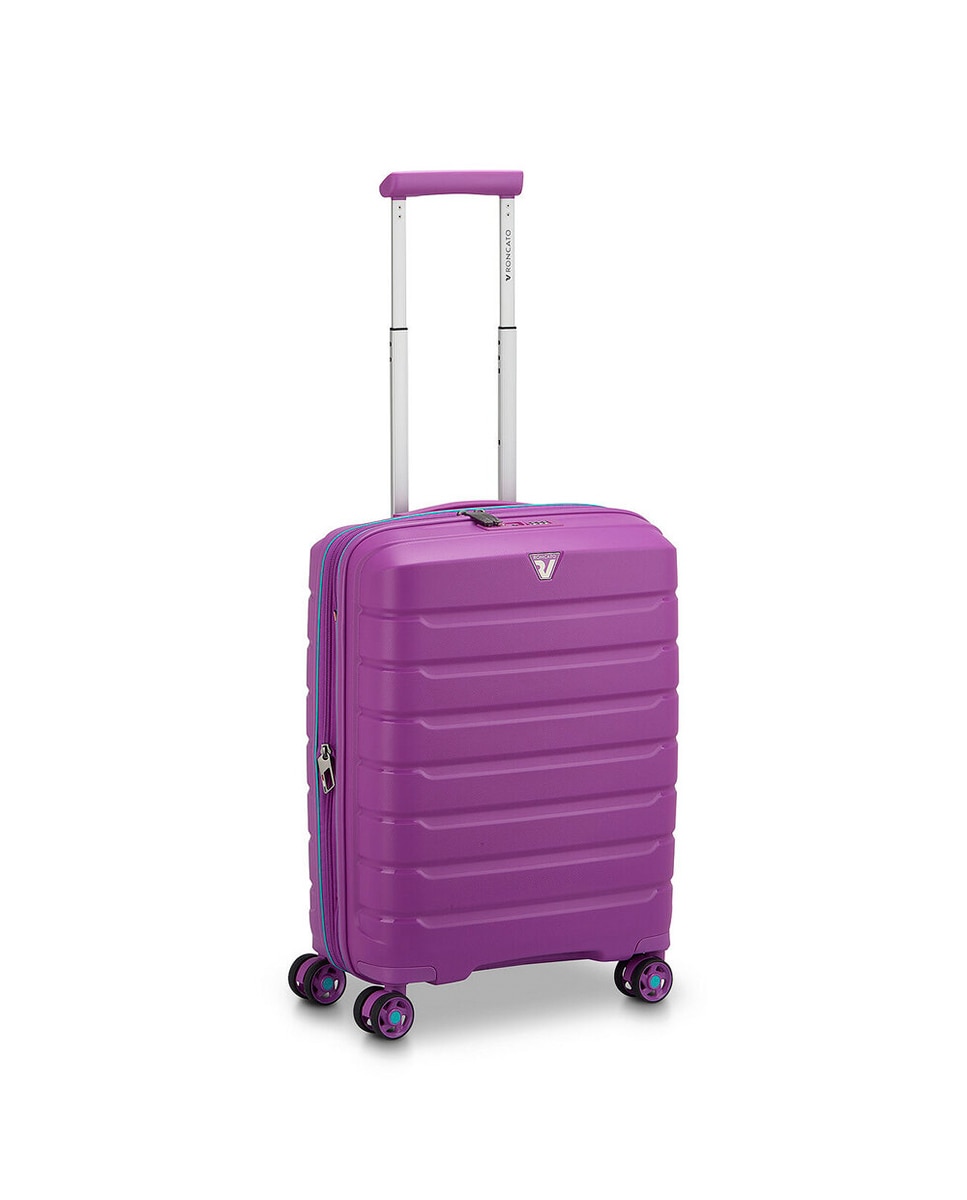 Maleta de Cabina Expandible B-FLYING rígida con capacidad 40/47L dimensiones 55x40x20/25cm - Roncato - Morado Morado-3