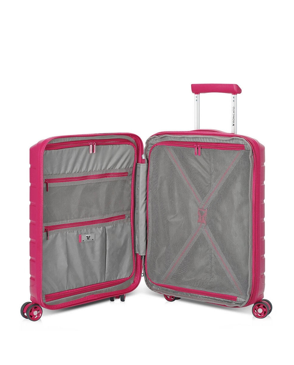 Trolley de Cabine B-Flying Rígido Expansível com Capacidade até 48 L - 55x40x20/25 cm Fúcsia-10