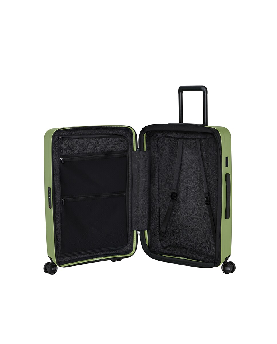 Maleta mediana rígida con capacidad hasta 79 L Verde-2