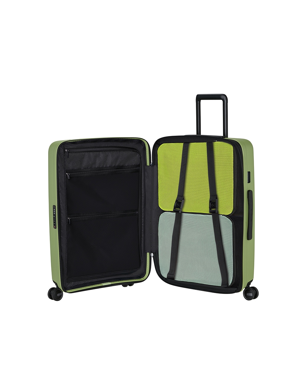 Maleta mediana rígida con capacidad hasta 79 L Verde-5