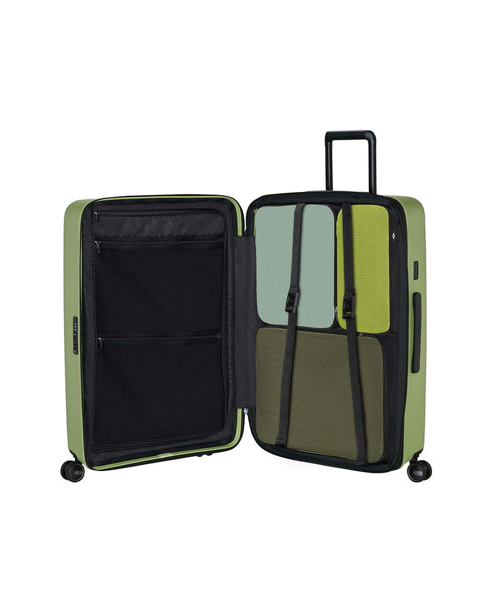 Maleta grande rígida con capacidad hasta 109 L Verde-6