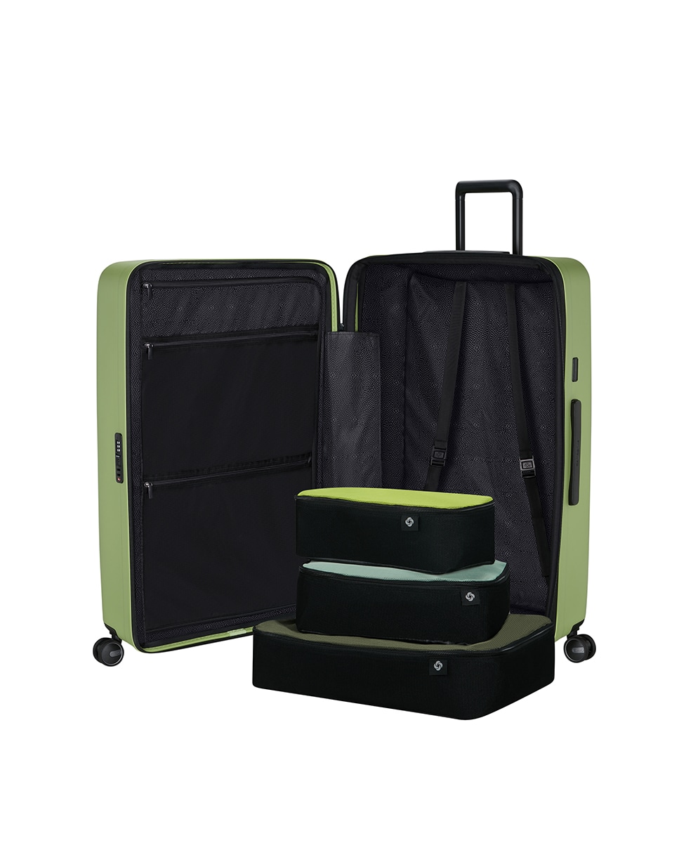 Trolley Grande Rígido com Capacidade até 138 L Verde-4