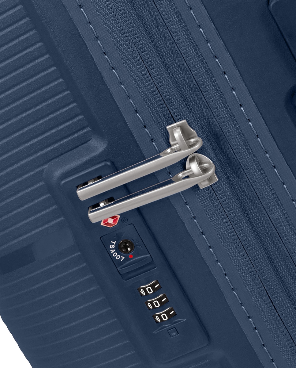 Trolley Médio Expansível Starvibe Rígido com Capacidade até 77 L Azul-5