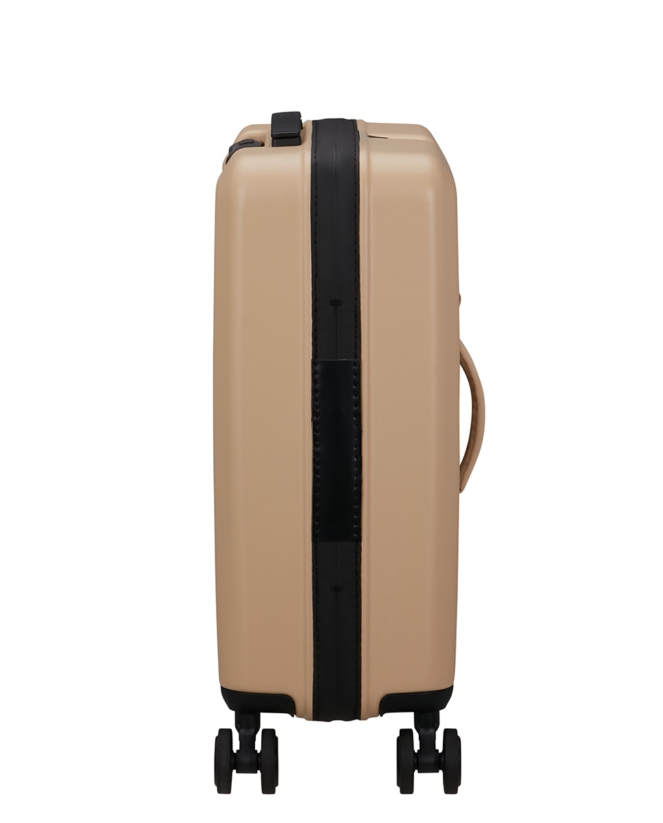 Trolley Pequeno Trailon Spinner 55/20 Tsa Rígido com Capacidade de 36 L Natural-5
