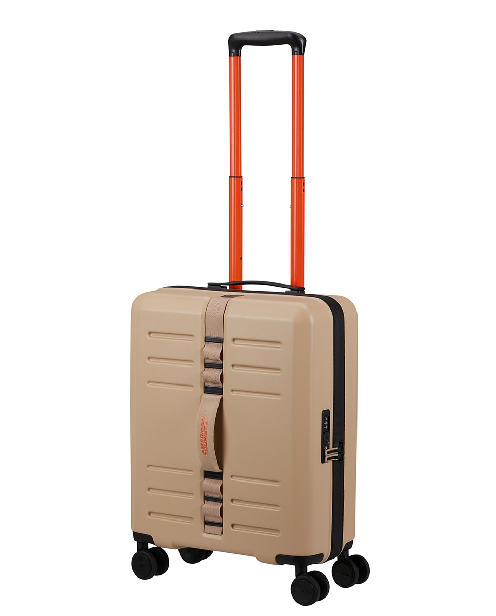 Trolley Pequeno Trailon Spinner 55/20 Tsa Rígido com Capacidade de 36 L Natural-9