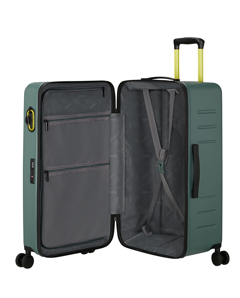 Trolley Médio Trunk 73/38 TSA Rígido com Capacidade de 90 L Verde-3
