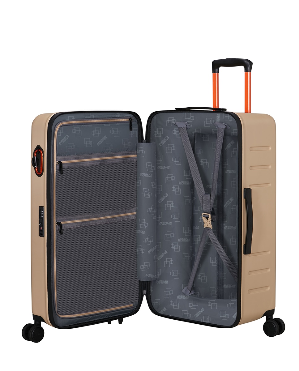 Trolley Médio Trunk 73/38 TSA Rígido com Capacidade de 90 L Natural-3