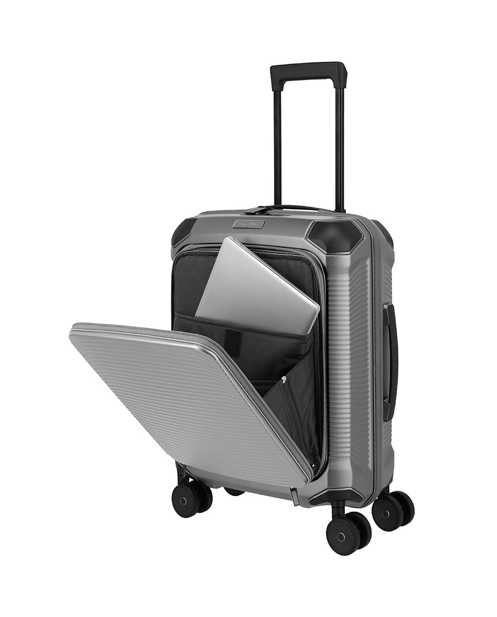 Maleta cabina fp policarbonato 40L - Travelite - Verde Plata-4
