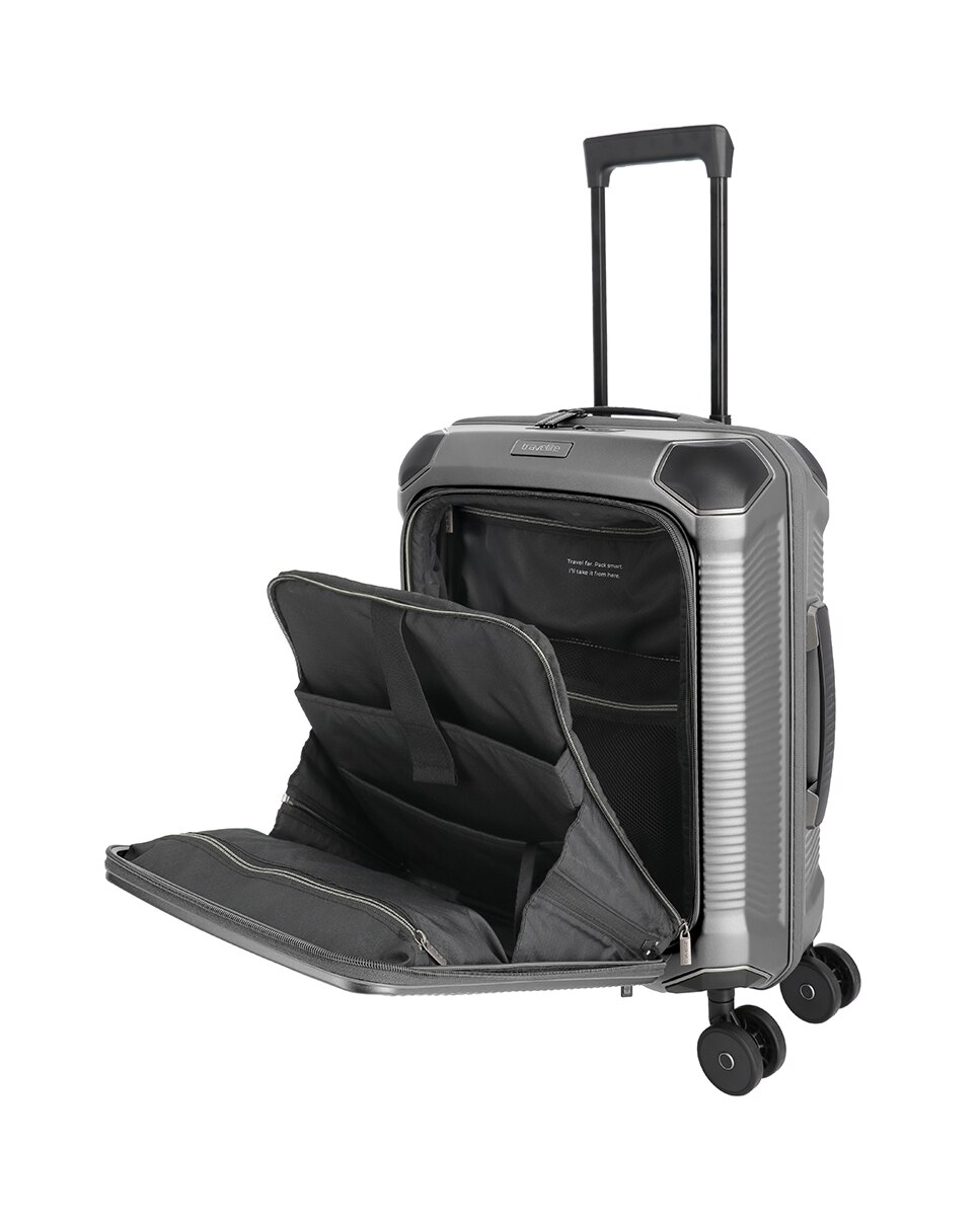 Maleta cabina fp policarbonato 40L - Travelite - Verde Plata-9