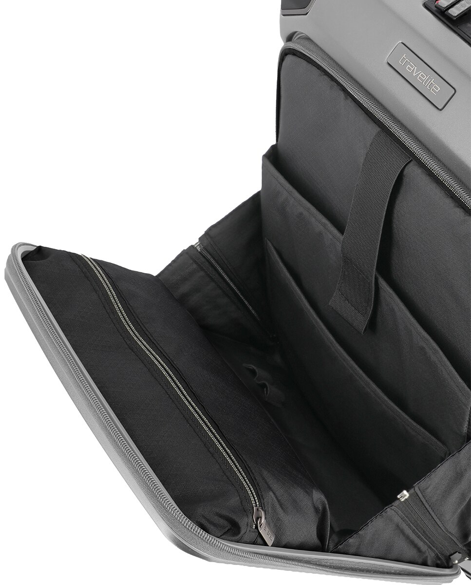 Maleta cabina fp policarbonato 40L - Travelite - Verde Plata-10