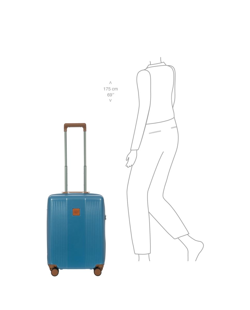 Trolley de Cabine Rígido - 55 cm Azul-9