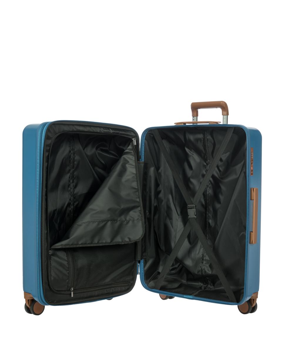 Trolley Médio Rígido Expansível - 67 cm Azul-5