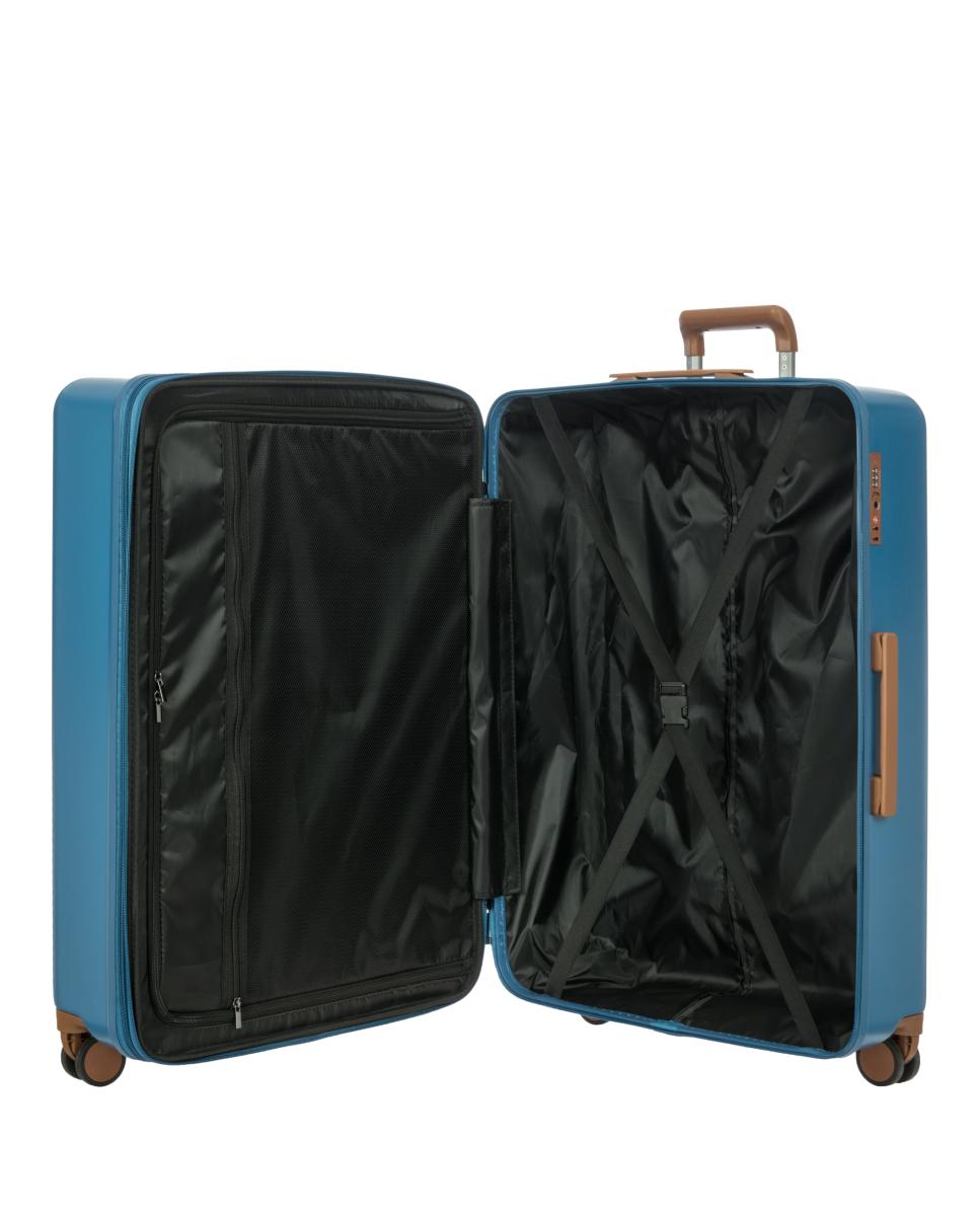 Trolley Grande Rígido Expansível - 77 cm Azul-5