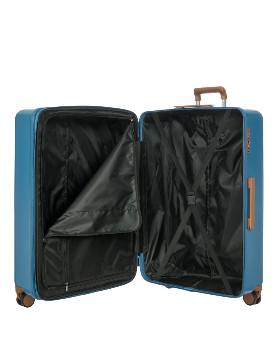 Trolley Grande Rígido Expansível - 77 cm Azul-6
