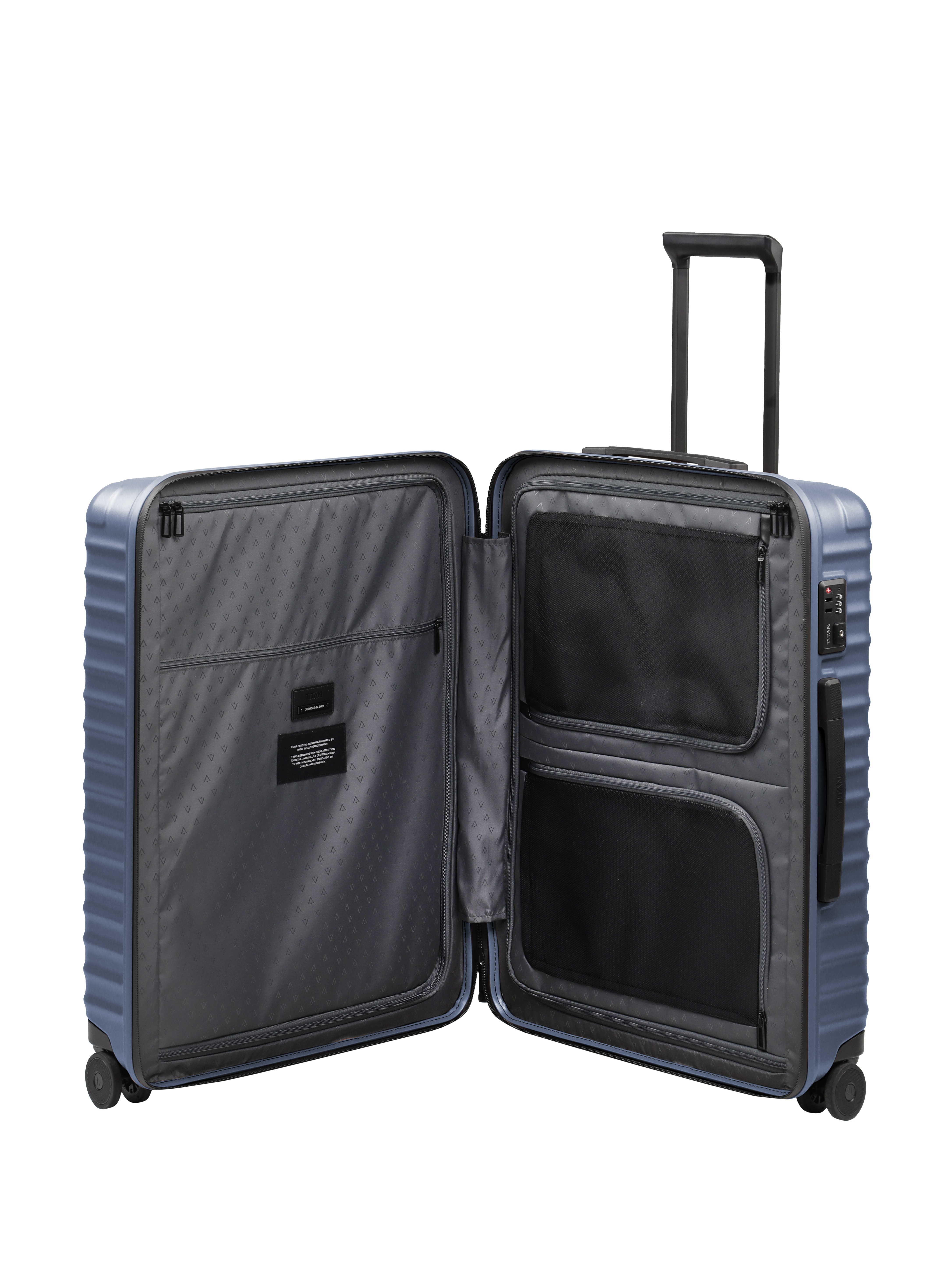 Trolley rigido mediano policarbonato - Titan - Azul Azul-4