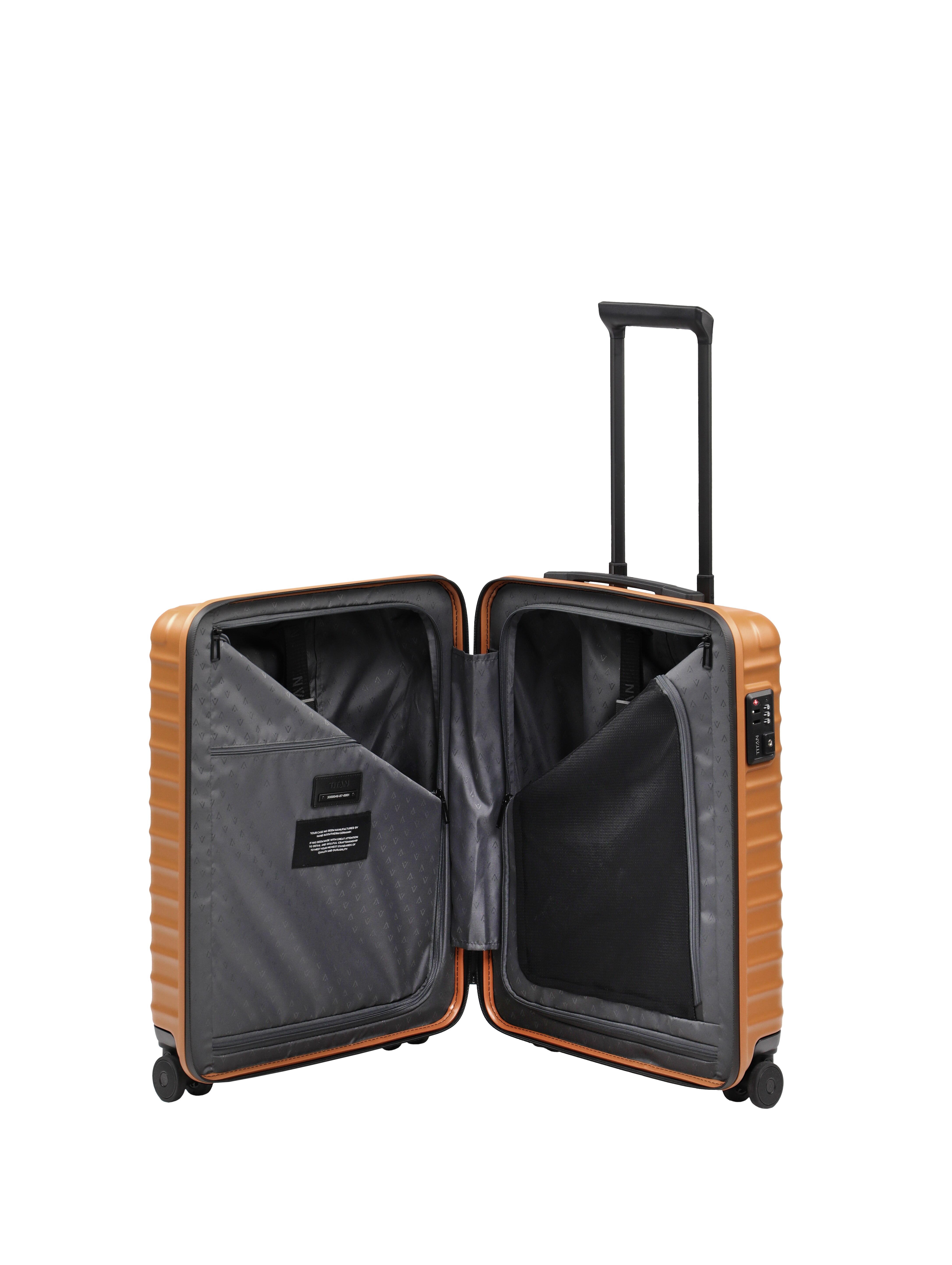 Trolley de Cabine Rígido de Policarbonato Laranja-5