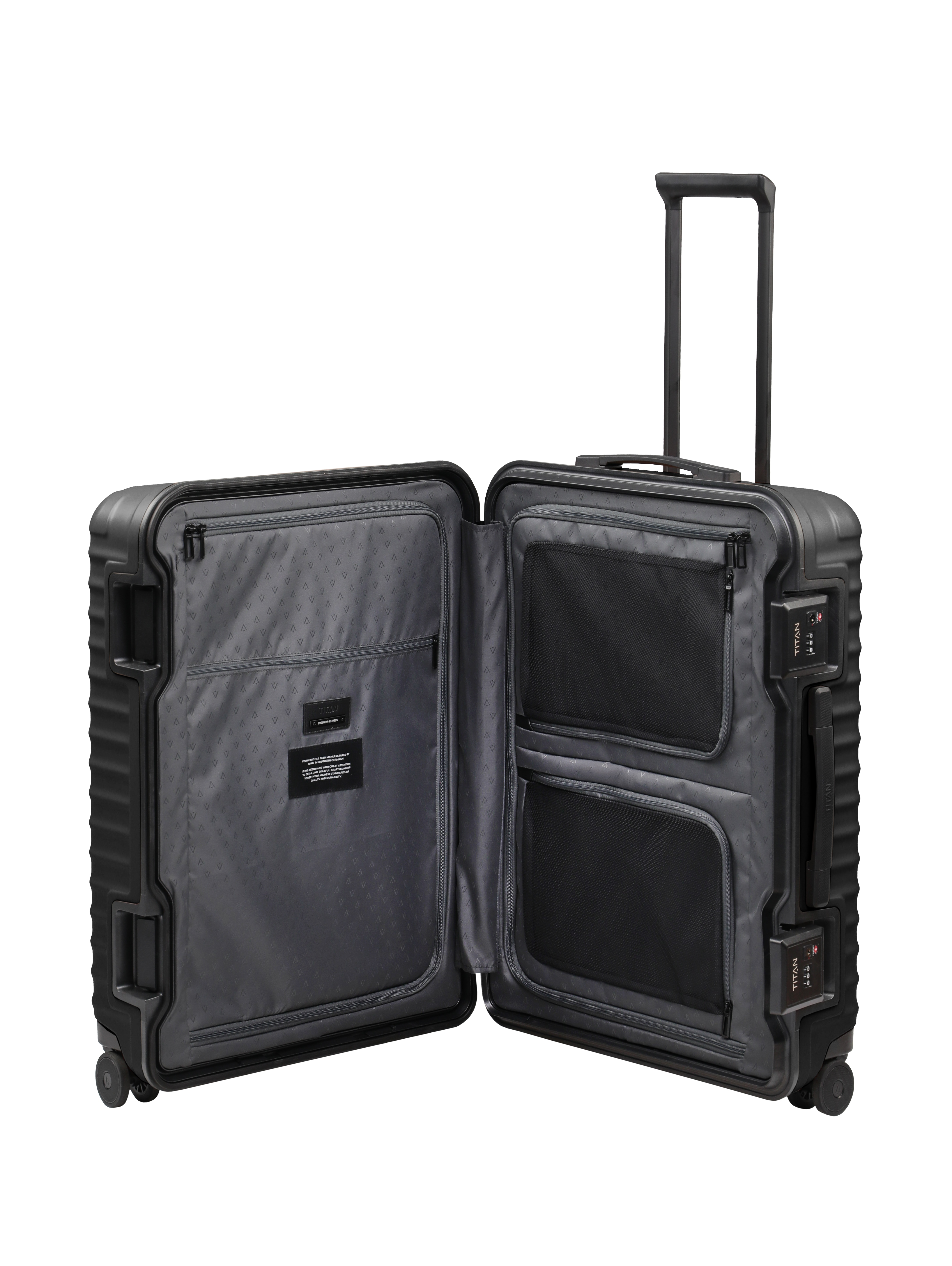Trolley rigido mediano policarbonato - Titan - Negro Negro-4