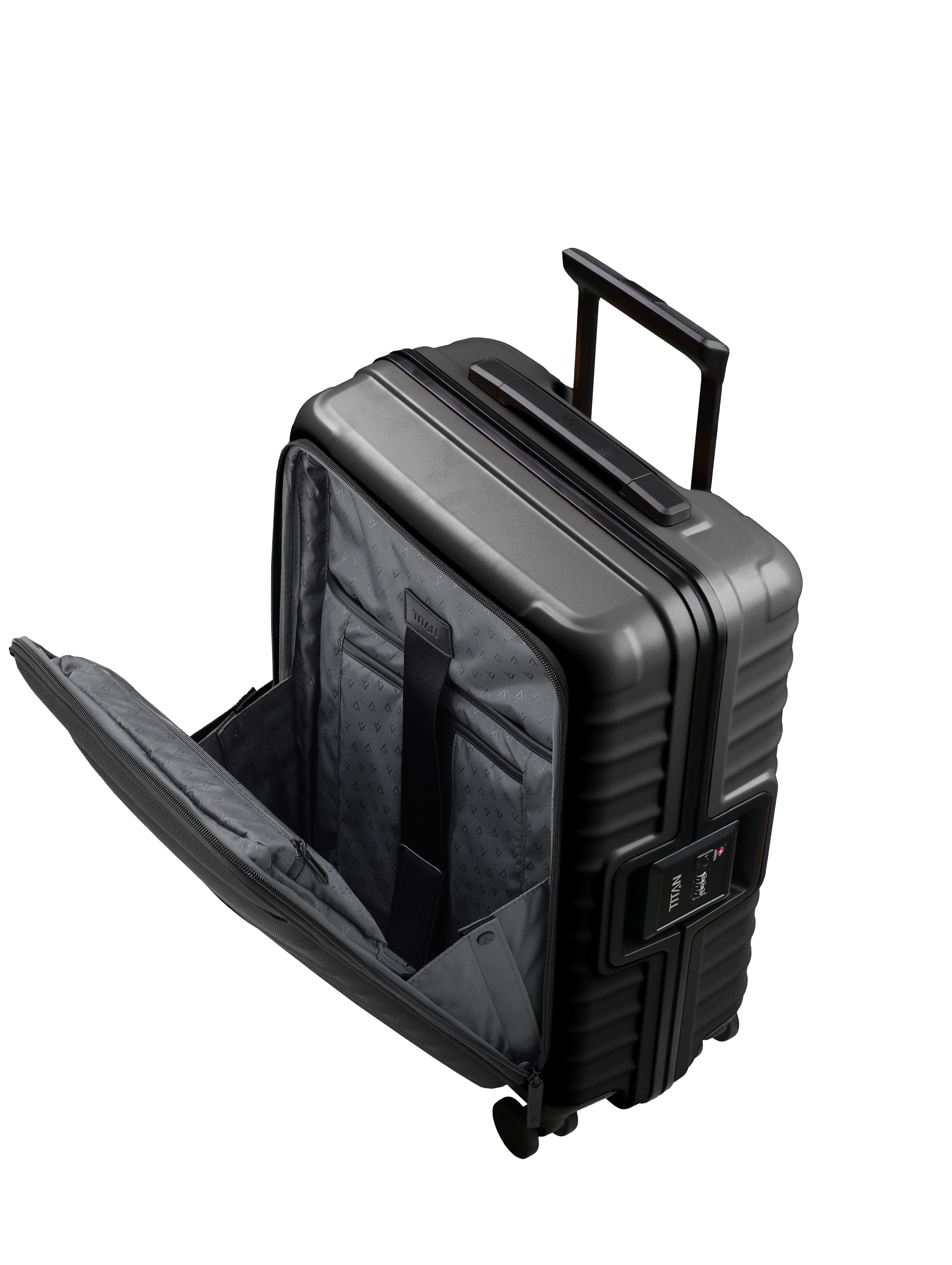 Trolley de Cabine Rígido de Policarbonato Preto-6