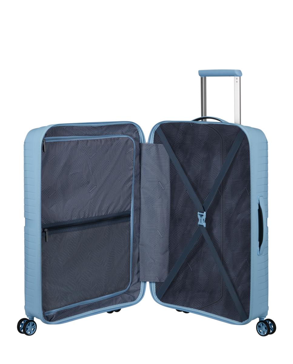 Trolley Médio Airconic Rígido com Capacidade de 67 L Azul-5