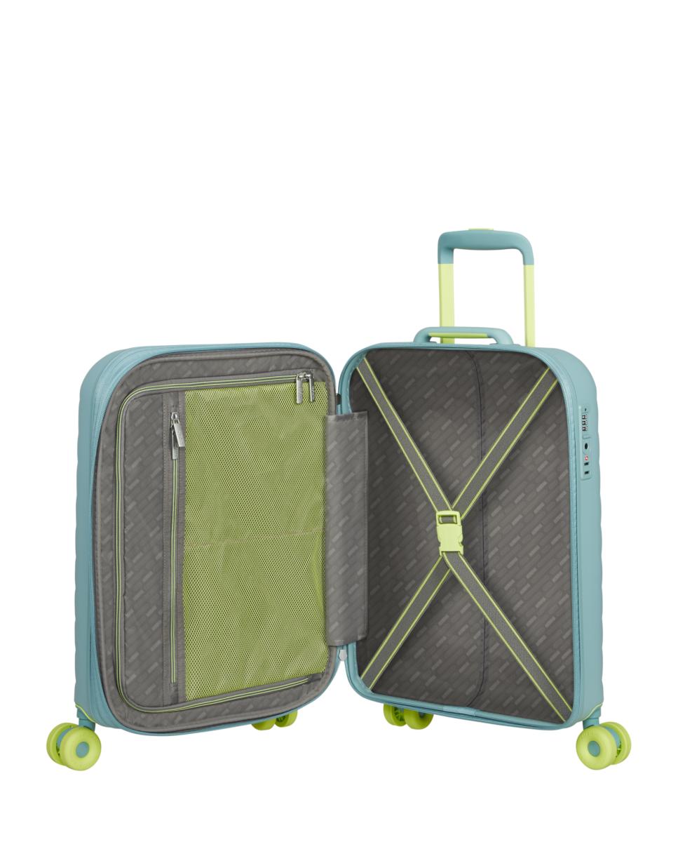 Trolley de Cabine Neovibe Rígido com Capacidade até 43 L Azul-5