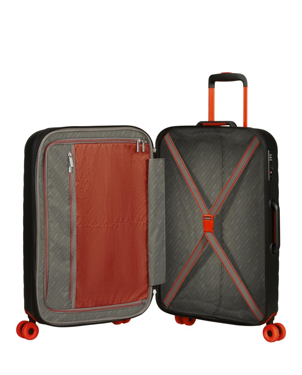 Trolley Médio Expansível Neovibe até 74 L Preto-4