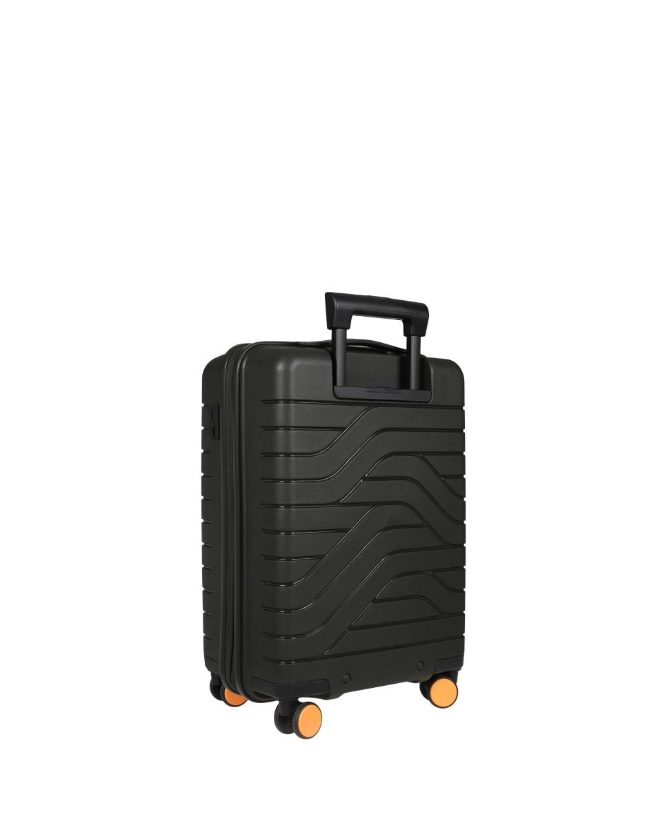 Trolley de Cabine Rígido com Secção Expansível e Bolso à Frente Porta-PC - 39 L Verde-escuro-3