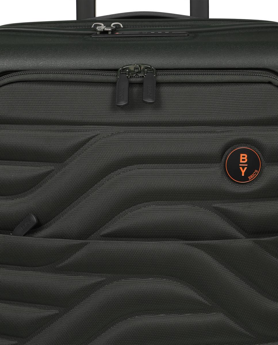 Trolley de Cabine Rígido com Secção Expansível e Bolso à Frente Porta-PC - 39 L Verde-escuro-7