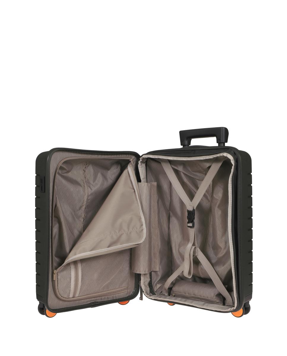 Trolley de Cabine Rígido com Secção Expansível e Bolso à Frente Porta-PC - 39 L Verde-escuro-9