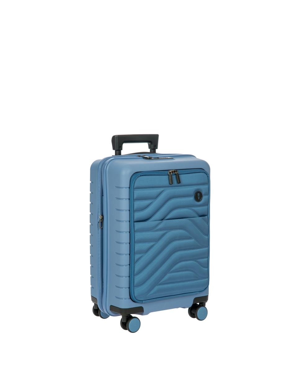Trolley de Cabine Rígido com Secção Expansível e Bolso à Frente Porta-PC - 39 L Cinzento-2