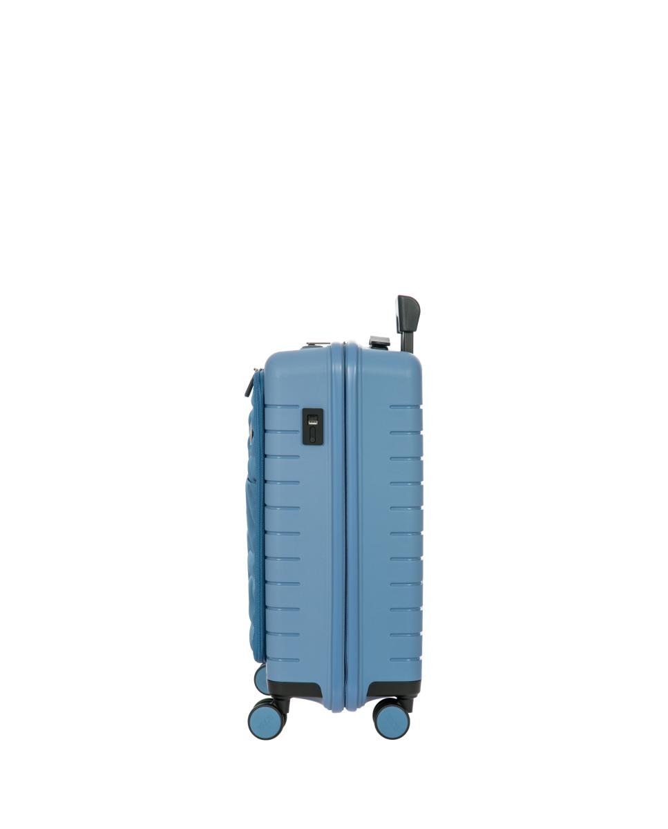 Trolley de Cabine Rígido com Secção Expansível e Bolso à Frente Porta-PC - 39 L Cinzento-4