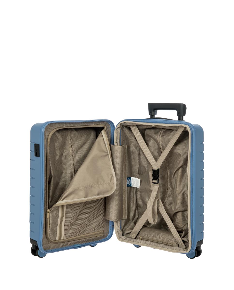 Trolley de Cabine Rígido com Secção Expansível e Bolso à Frente Porta-PC - 39 L Cinzento-6
