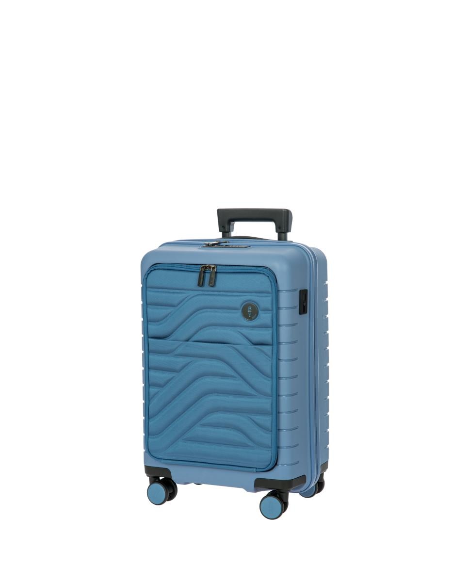Trolley de Cabine Rígido com Secção Expansível e Bolso à Frente Porta-PC - 39 L Cinzento-7