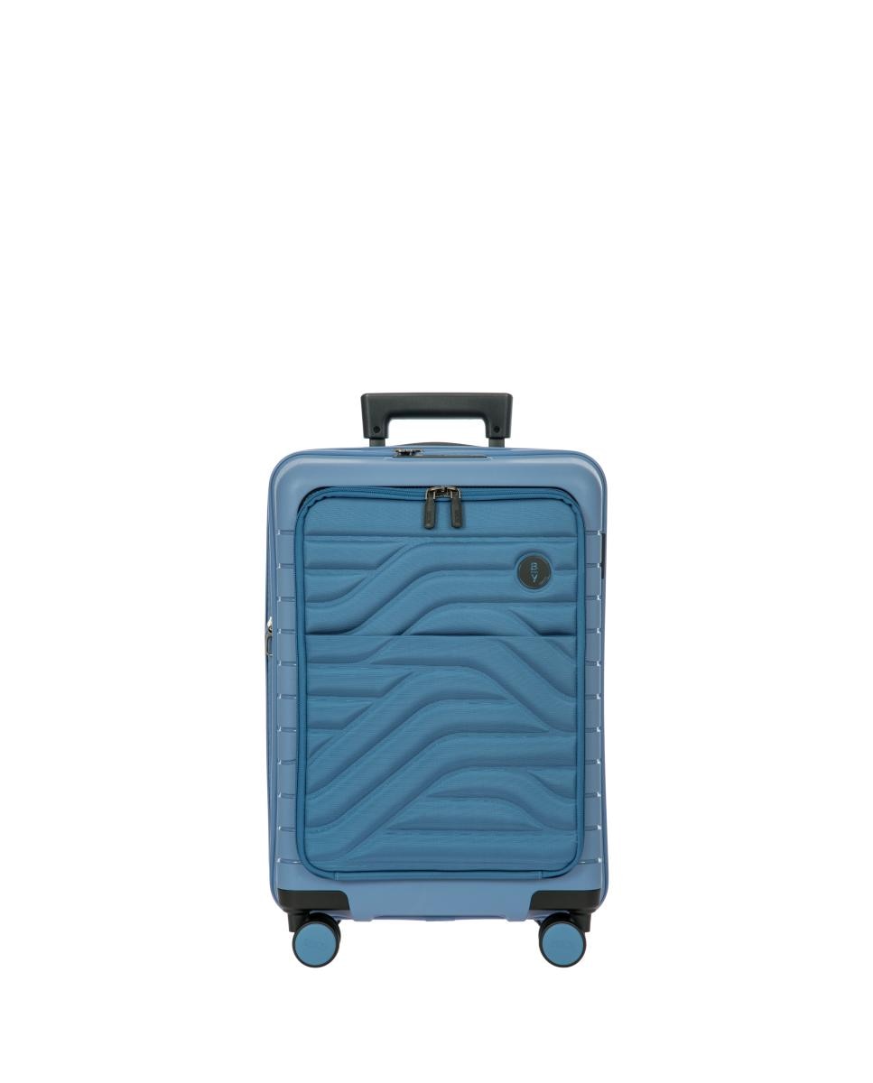 Trolley de Cabine Rígido com Secção Expansível e Bolso à Frente Porta-PC - 39 L Cinzento-12